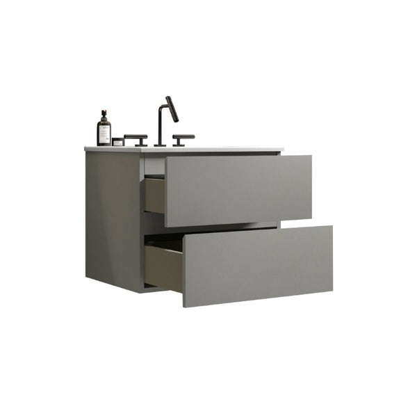 English Elm Tia Floating Wall Mount Bathroom Vanity with Ceramic Basin and Soft Close Drawers W1865S00129