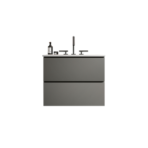 English Elm Tia Floating Wall Mount Bathroom Vanity with Ceramic Basin and Soft Close Drawers W1865S00129