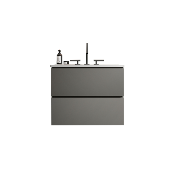 English Elm Tia Floating Wall Mount Bathroom Vanity with Ceramic Basin and Soft Close Drawers W1865S00129