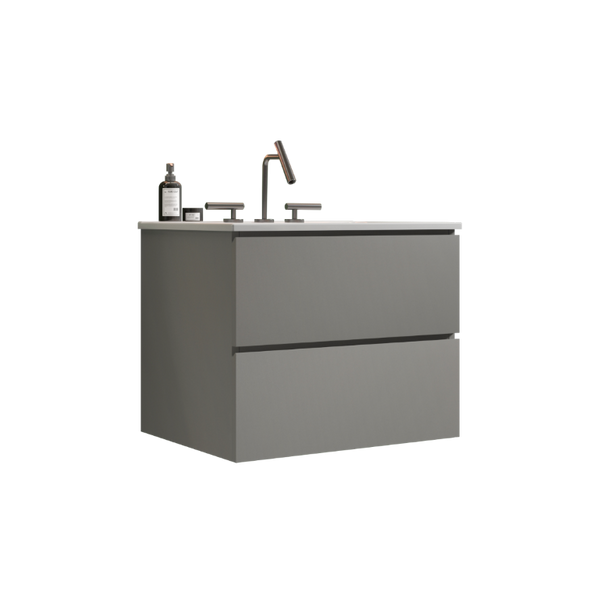 English Elm Tia Floating Wall Mount Bathroom Vanity with Ceramic Basin and Soft Close Drawers W1865S00129
