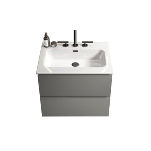 English Elm Tia Floating Wall Mount Bathroom Vanity with Ceramic Basin and Soft Close Drawers W1865S00129