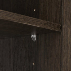 English Elm Galan60f Smoked Oak Freestanding Bathroom Vanity with Dual Basin and Soft Close Storage W1865S00244
