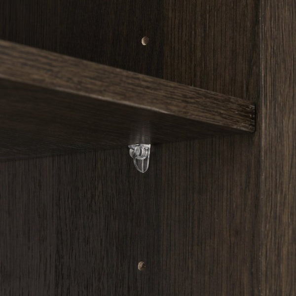 English Elm Galan60f Smoked Oak Freestanding Bathroom Vanity with Dual Basin and Soft Close Storage W1865S00244