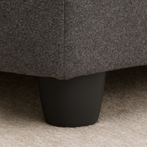 English Elm Dark Gray Bunny Ear Accent Chair with Pet Hideaway Scratch Resistant Upholstery W1867P365889