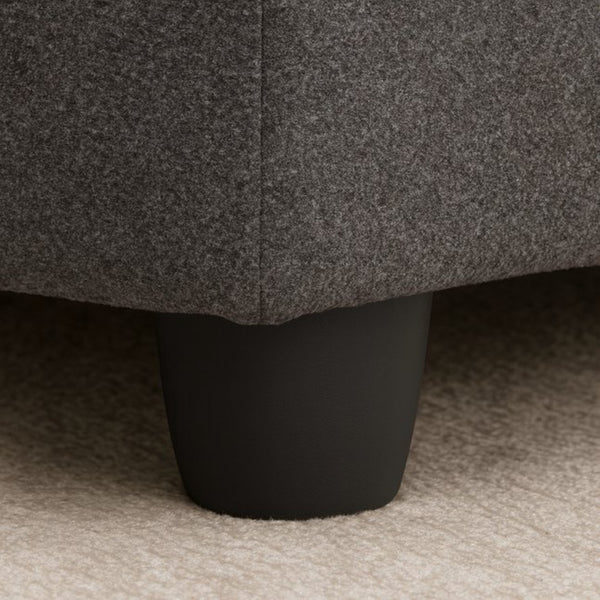 English Elm Dark Gray Bunny Ear Accent Chair with Pet Hideaway Scratch Resistant Upholstery W1867P365889