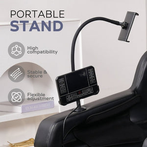 English Elm Massage Recliner Chair Zero Gravity Full Body Airbag Therapy with Bluetooth Audio Black W1875P536923