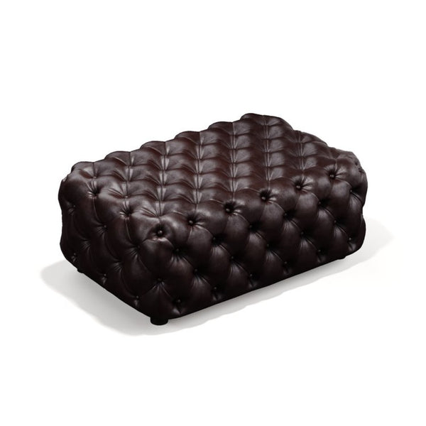 English Elm Faux Leather Modular Sectional Sofa with Italian Button Tufted Design and 26 Layouts Brown W1885P509995