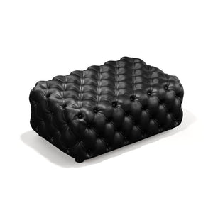 English Elm Faux Leather Modular Sectional Sofa with Italian Button Tufted Design and 26 Layouts Black W1885P510000