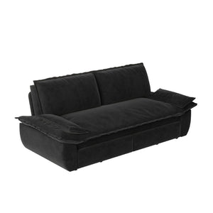 English Elm 73.2"queen Velvet Convertible Sleeper Sofa with Queen Bed Pull Out for Studio Living W1885S00329