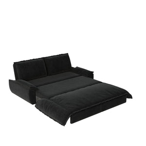 English Elm 73.2"queen Velvet Convertible Sleeper Sofa with Queen Bed Pull Out for Studio Living W1885S00329