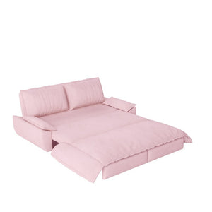 English Elm 73.2 Inch Queen Sleeper Sofa 3 in 1 Convertible Velvet Loveseat for Guest Rooms W1885S00333