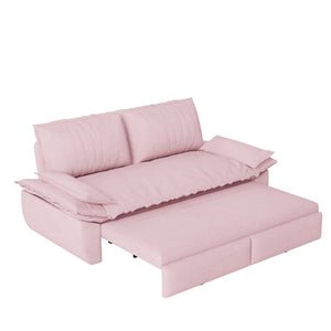 English Elm 73.2 Inch Queen Sleeper Sofa 3 in 1 Convertible Velvet Loveseat for Guest Rooms W1885S00333
