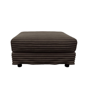 English Elm 102.4 Inch Plush Corduroy Cloud Sofa with Movable Ottoman and Deep Seat Cushions W1885S00461
