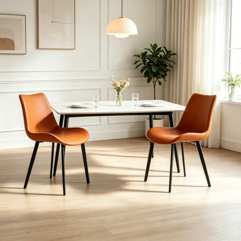 English Elm Knight Sintered Stone Dining Set for Two with Matching Chairs Modern Kitchen W1911S00022