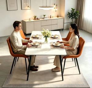English Elm Knight Sintered Stone Dining Set for Two with Matching Chairs Modern Kitchen W1911S00022