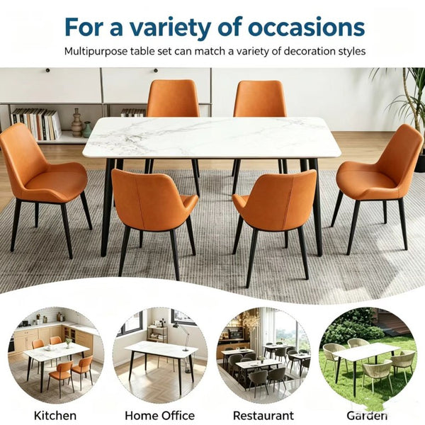 English Elm Knight Sintered Stone Dining Set for Two with Matching Chairs Modern Kitchen W1911S00022