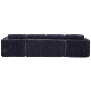 English Elm U Shaped Modular Sectional Corduroy Sofa Minimalist Low Profile Living Room Couch W1919S00004