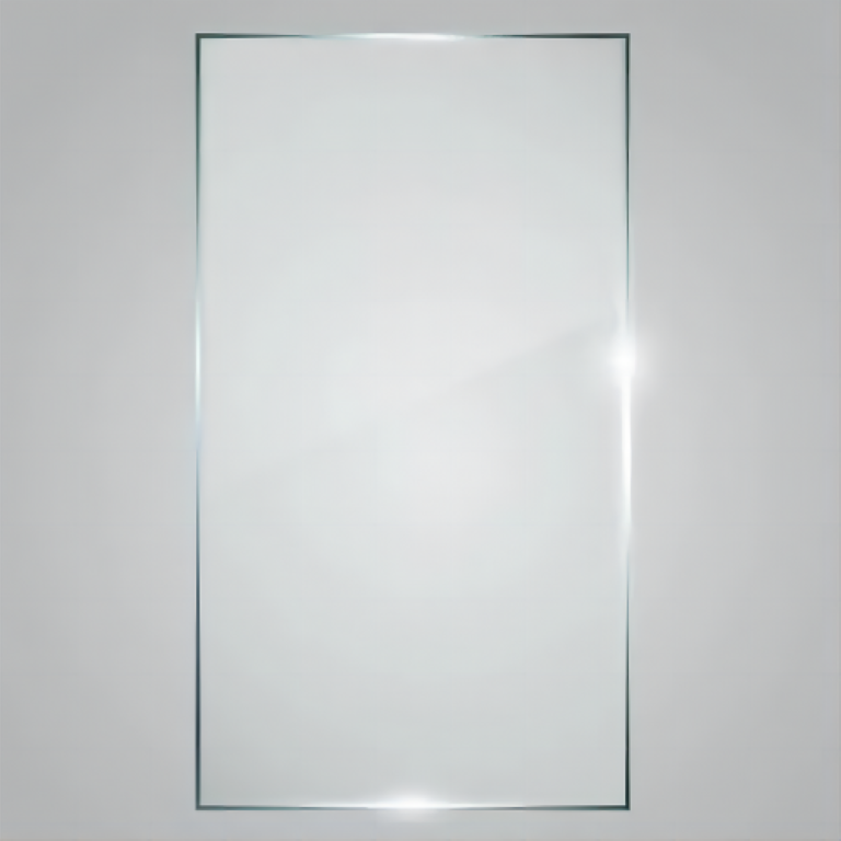 English Elm One Clear Tempered Glass Panel with Safety Film for Frameless Shower Enclosures W1920P457994