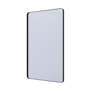 English Elm 24 X 36 Matte Black Aluminum Vanity Wall Mirror Tempered Glass Bathroom Accent W1920P498814