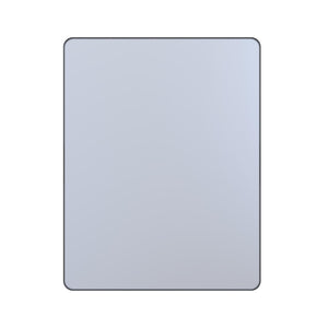 English Elm 28 X 36 Matte Black Aluminum Rectangular Vanity Mirror Tempered Glass Shatterproof W1920P498815