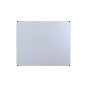 English Elm 36 Inch Rectangular Bathroom Wall Mirror Matte Black Aluminum Frame Tempered Glass W1920P498816
