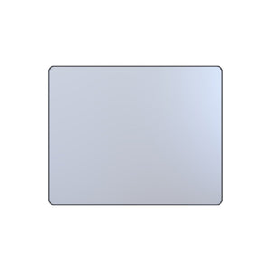 English Elm 40" Rectangular Wall Mirror Matte Black Aluminum Frame Shatterproof Tempered Glass Bath W1920P498820