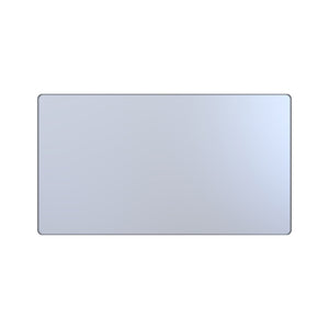 English Elm 72" Matte Black Aluminum Rectangular Wall Mirror Tempered Glass Bathroom Vanity W1920P498824