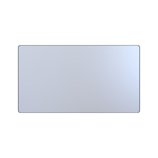 English Elm 72" Matte Black Aluminum Rectangular Wall Mirror Tempered Glass Bathroom Vanity W1920P498824