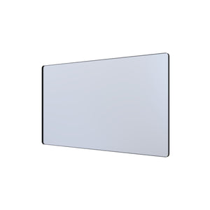 English Elm 72" Matte Black Aluminum Rectangular Wall Mirror Tempered Glass Bathroom Vanity W1920P498824