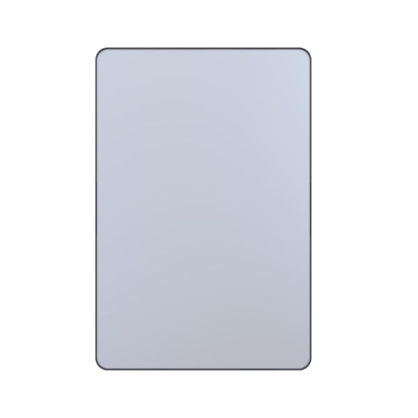 English Elm 24 X 36 Matte Black Aluminum Rectangular Vanity Mirror Set for Bathroom or Entryway W1920P498825