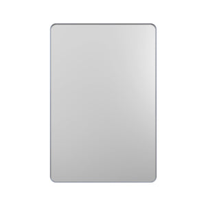 English Elm 24 X 36 Rectangular Wall Mirror Slim Aluminum Frame Tempered Glass Bathroom Vanity Silver W1920P498828