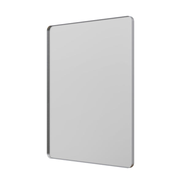 English Elm 28 X 36 Rectangular Wall Vanity Mirror with Slim Aluminum Frame Tempered Glass Silver W1920P498829