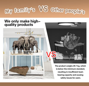 English Elm Metal Twin Over Full Bunk Bed Powder Coated White Frame for Shared Kids Rooms W1935P379095