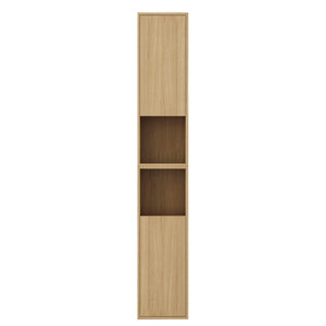 English Elm 24 Inch Oak Wall Mounted Cabinet Soft Close Doors Engineered Wood Bathroom Storage W1972S00027