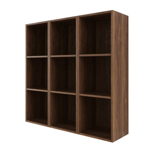 English Elm 36 Inch Wall Mounted Bathroom Cabinet Engineered Wood Soft Close Three Door Storage Brown Ebony Storage Shelves Combination W1972S00030