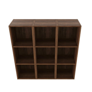 English Elm 36 Inch Wall Mounted Bathroom Cabinet Engineered Wood Soft Close Three Door Storage Brown Ebony Storage Shelves Combination W1972S00030