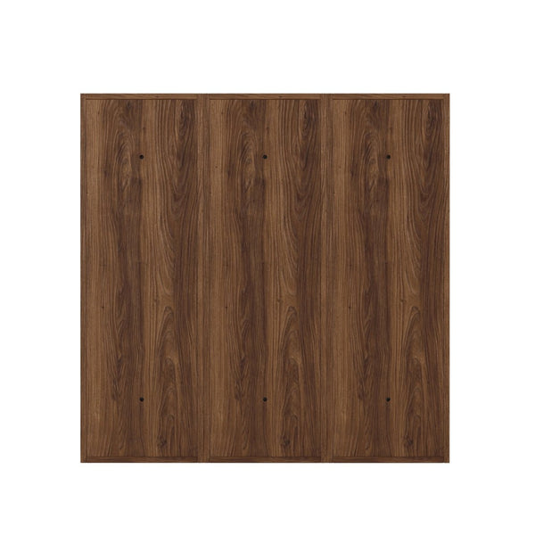 English Elm 36 Inch Wall Mounted Bathroom Cabinet Engineered Wood Soft Close Three Door Storage Brown Ebony Storage Shelves Combination W1972S00030