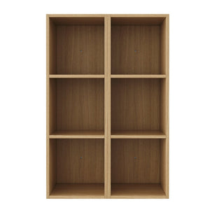 English Elm 24 Inch Oak Finish Wall Mounted Three Tier Open Shelf Unit for Bathroom or Study W1972S00031