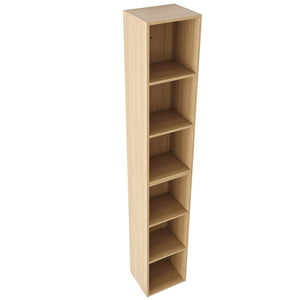 English Elm 24 Inch Oak Finish Wall Mounted Three Tier Open Shelf Unit for Bathroom or Study W1972S00031