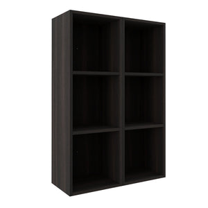 English Elm 24 Inch Three Tier Wall Mounted Shelving Unit Dark Oak Finish for Bathroom or Study W1972S00033