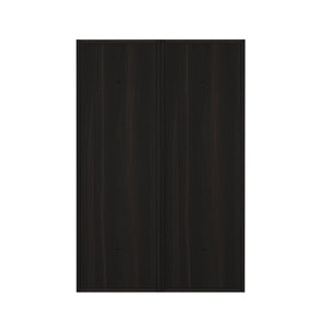 English Elm 24 Inch Three Tier Wall Mounted Shelving Unit Dark Oak Finish for Bathroom or Study W1972S00033