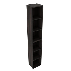 English Elm 24 Inch Three Tier Wall Mounted Shelving Unit Dark Oak Finish for Bathroom or Study W1972S00033