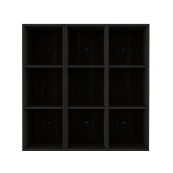 English Elm 36 Inch Wall Mounted Bathroom Cabinet Engineered Wood Soft Close Three Door Storage Dark Oak Storage Shelves Combination W1972S00034