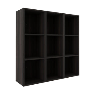 English Elm 36 Inch Wall Mounted Bathroom Cabinet Engineered Wood Soft Close Three Door Storage Dark Oak Storage Shelves Combination W1972S00034