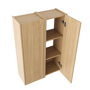 English Elm 24 Inch Wall Mounted Oak Finish Cabinet with Soft Close Door for Bathroom or Study W1972S00035