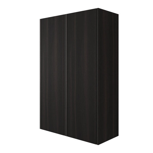 English Elm 24 Inch Dark Oak Wall Mounted Cabinet Soft Close Door Adjustable Shelves Bathroom Storage W1972S00037
