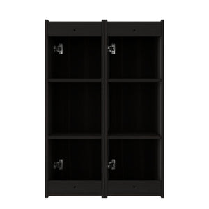 English Elm 24 Inch Dark Oak Wall Mounted Cabinet Soft Close Door Adjustable Shelves Bathroom Storage W1972S00037