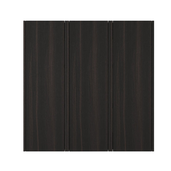 English Elm 36 Inch Wall Mounted Bathroom Cabinet Engineered Wood Soft Close Three Door Storage Dark Oak Side Cabinet Combination W1972S00038