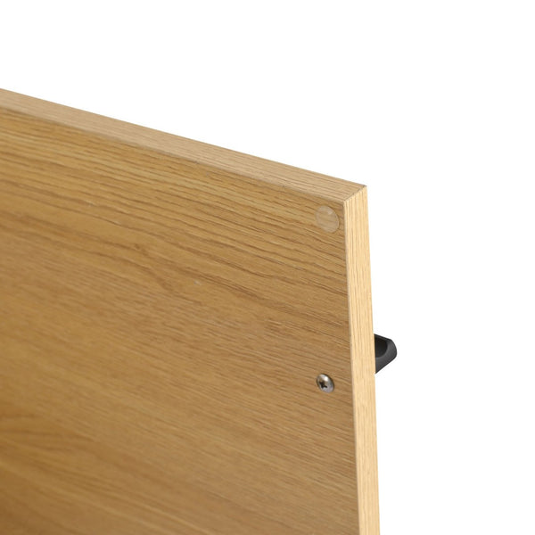 English Elm 42 Inch Wall Mounted Bathroom Vanity Wood Grain Resin Sink Soft Close Cabinet Glossy White/Oak W1972S00044