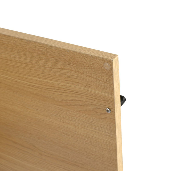 English Elm 48 Inch Wall Mounted Bathroom Vanity Wood Grain Resin Sink Soft Close Cabinet Shelf Glossy White/Oak W1972S00045